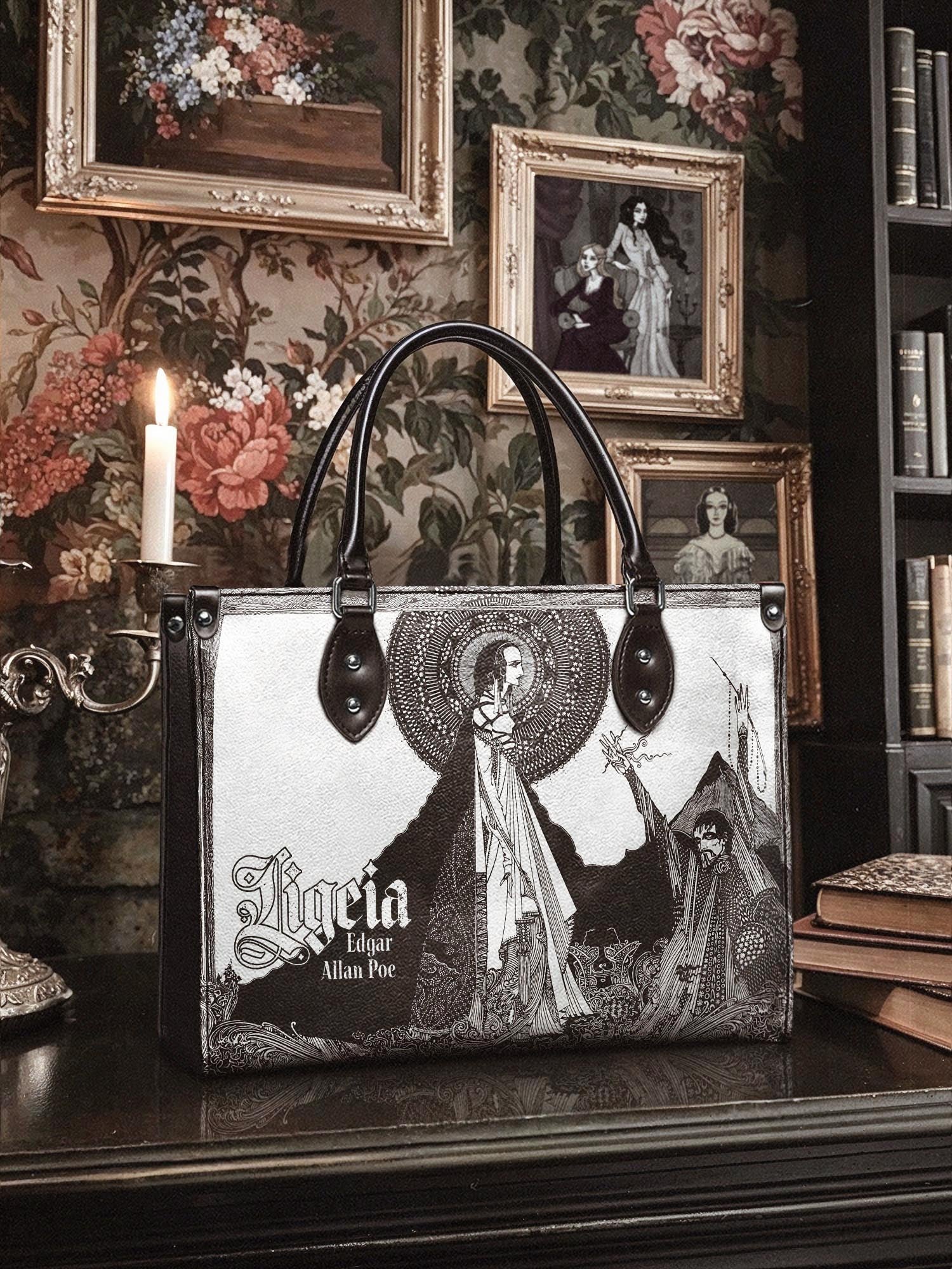 "Ligeia" - Brown Interior - Leather Handbag