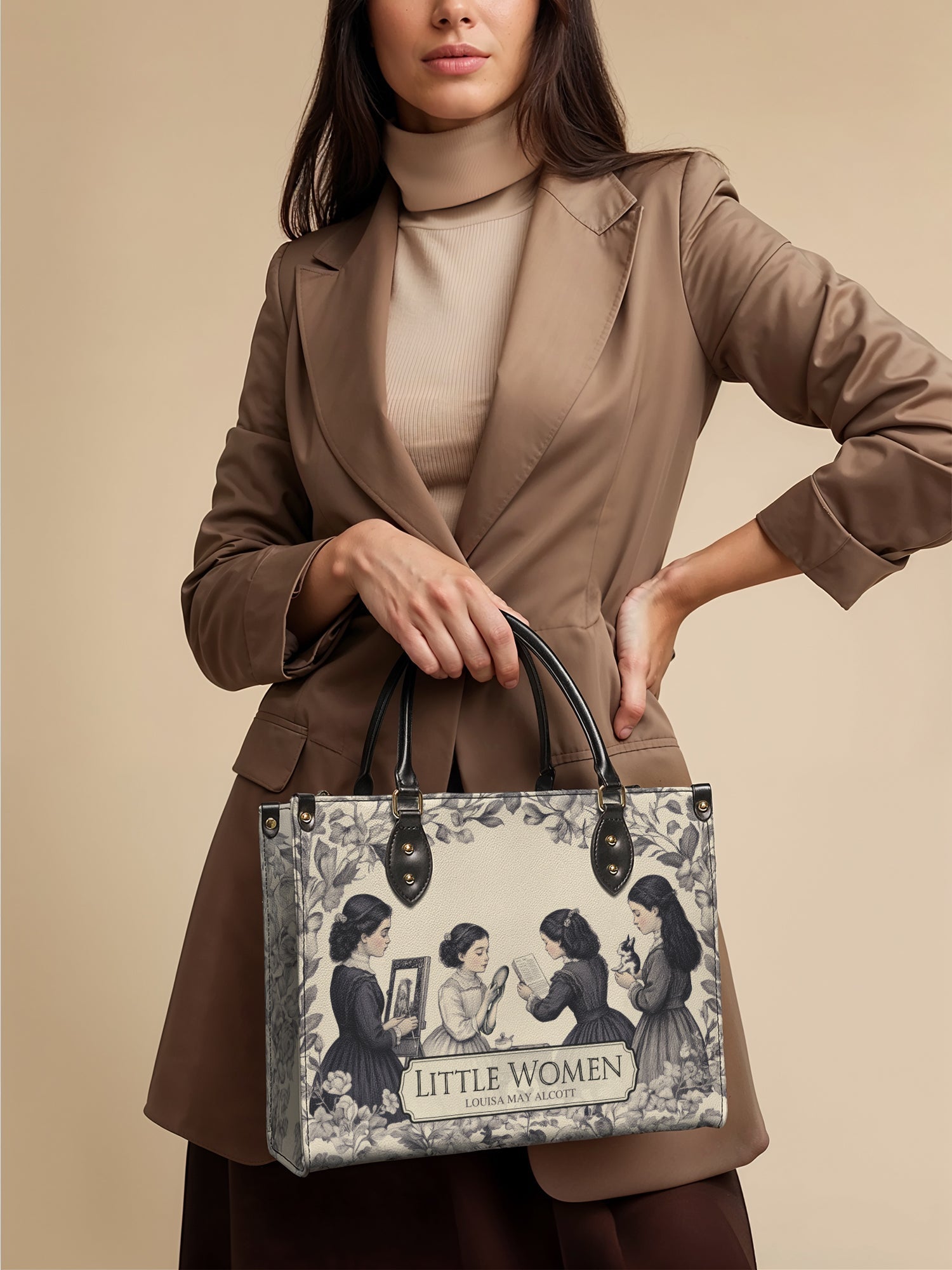 "Little Women" - Brown Interior - Leather Handbag