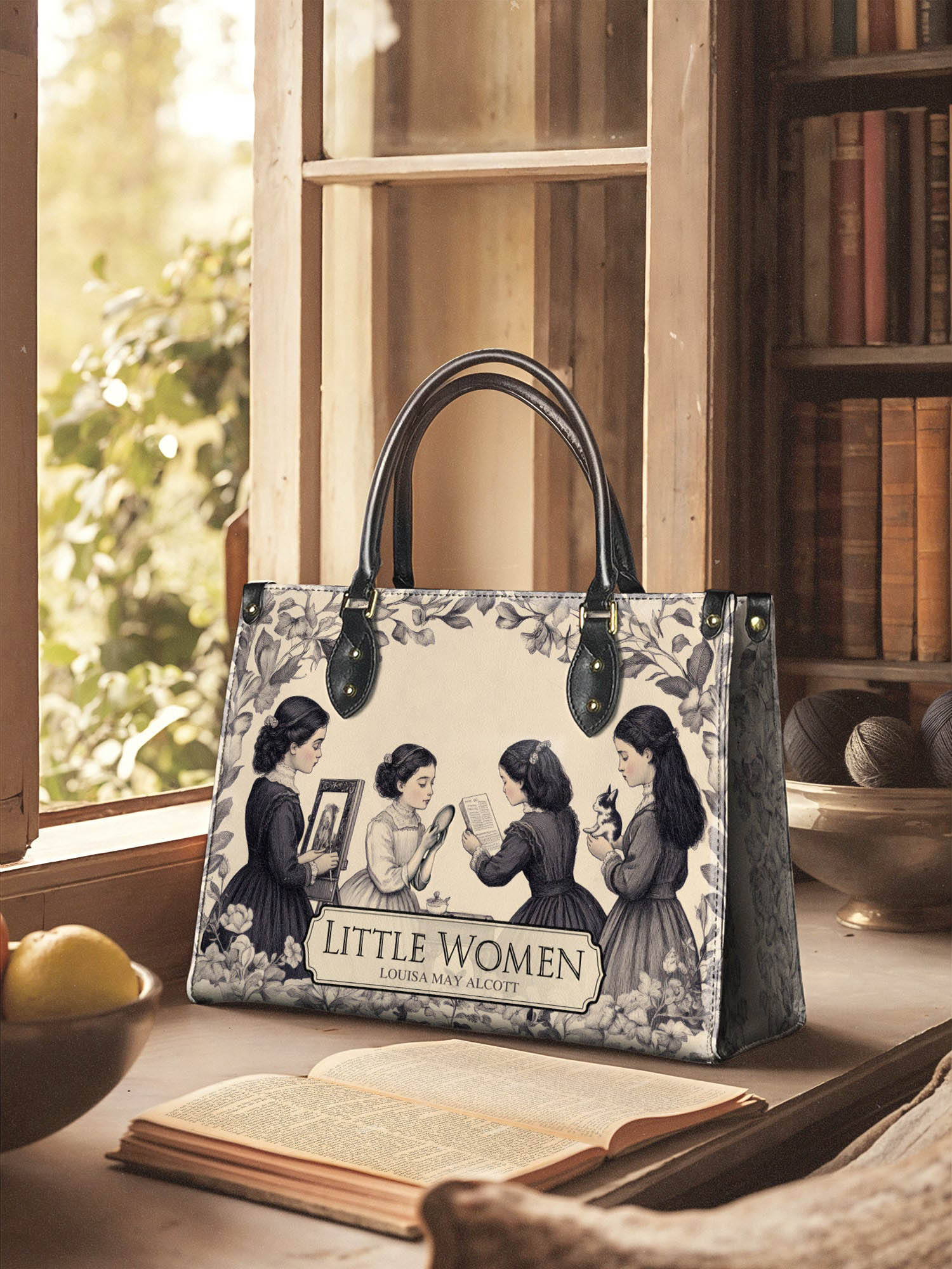 "Little Women" - Brown Interior - Leather Handbag