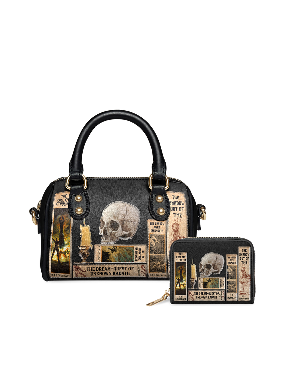 "Lovecraftian" Black Mini Satchel - EVERMORE DEAL