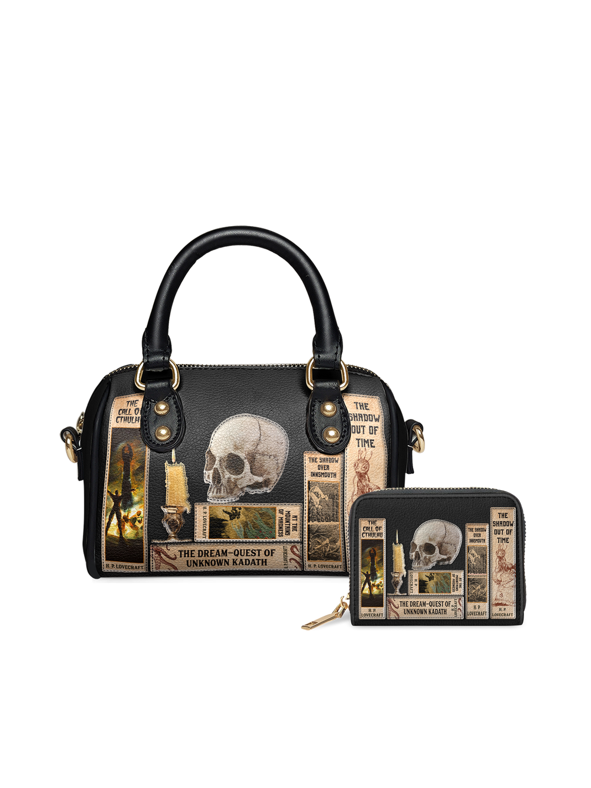 "Lovecraftian" Black Mini Satchel - EVERMORE DEAL