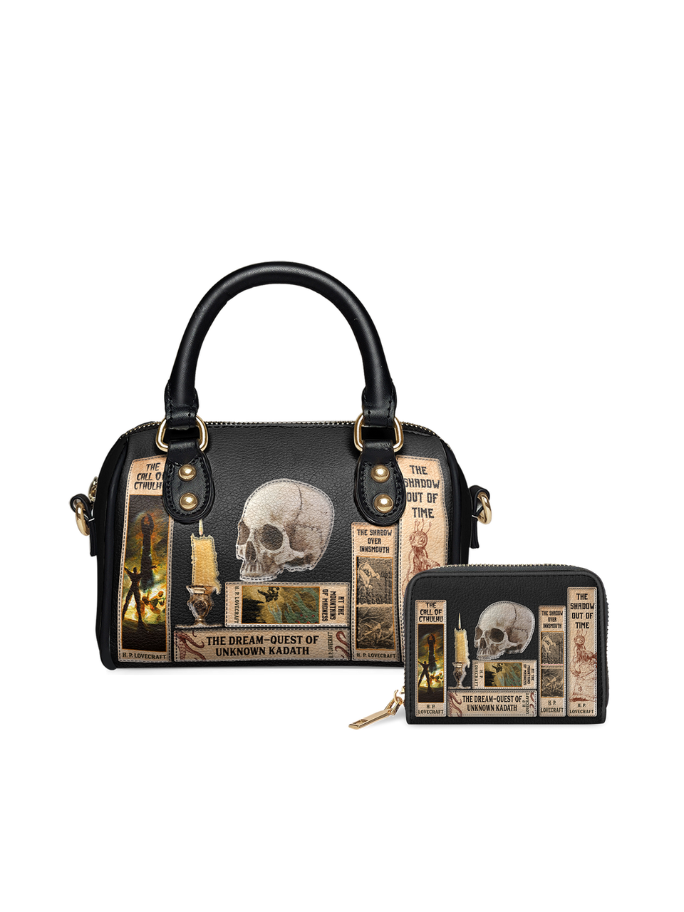 "Lovecraftian" Black Mini Satchel - EVERMORE DEAL