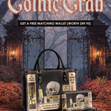 Lovecraftian Black Leather Handbag Deal