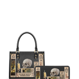 Lovecraftian Black Small Leather Handbag Deal