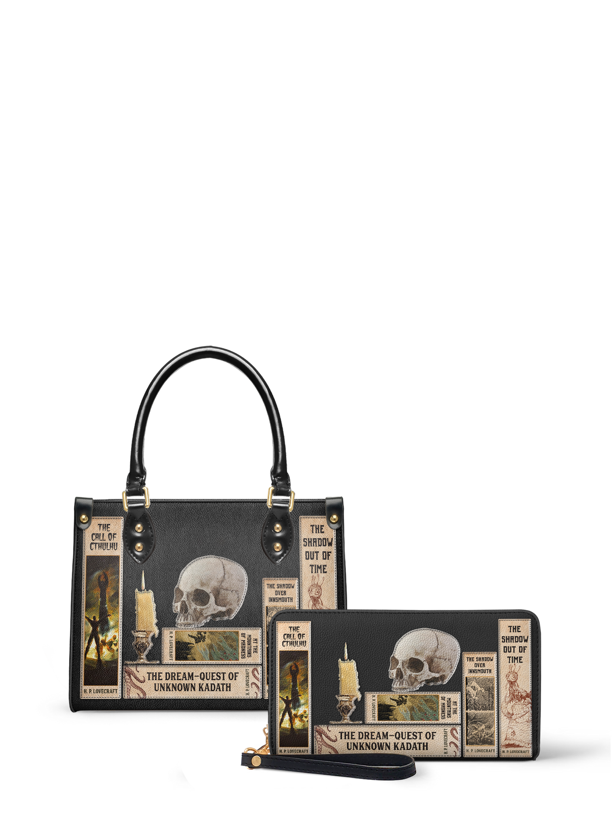 Lovecraftian Black The Signature Duo Bundle (Small Leather Handbag) - EVERMORE DEAL