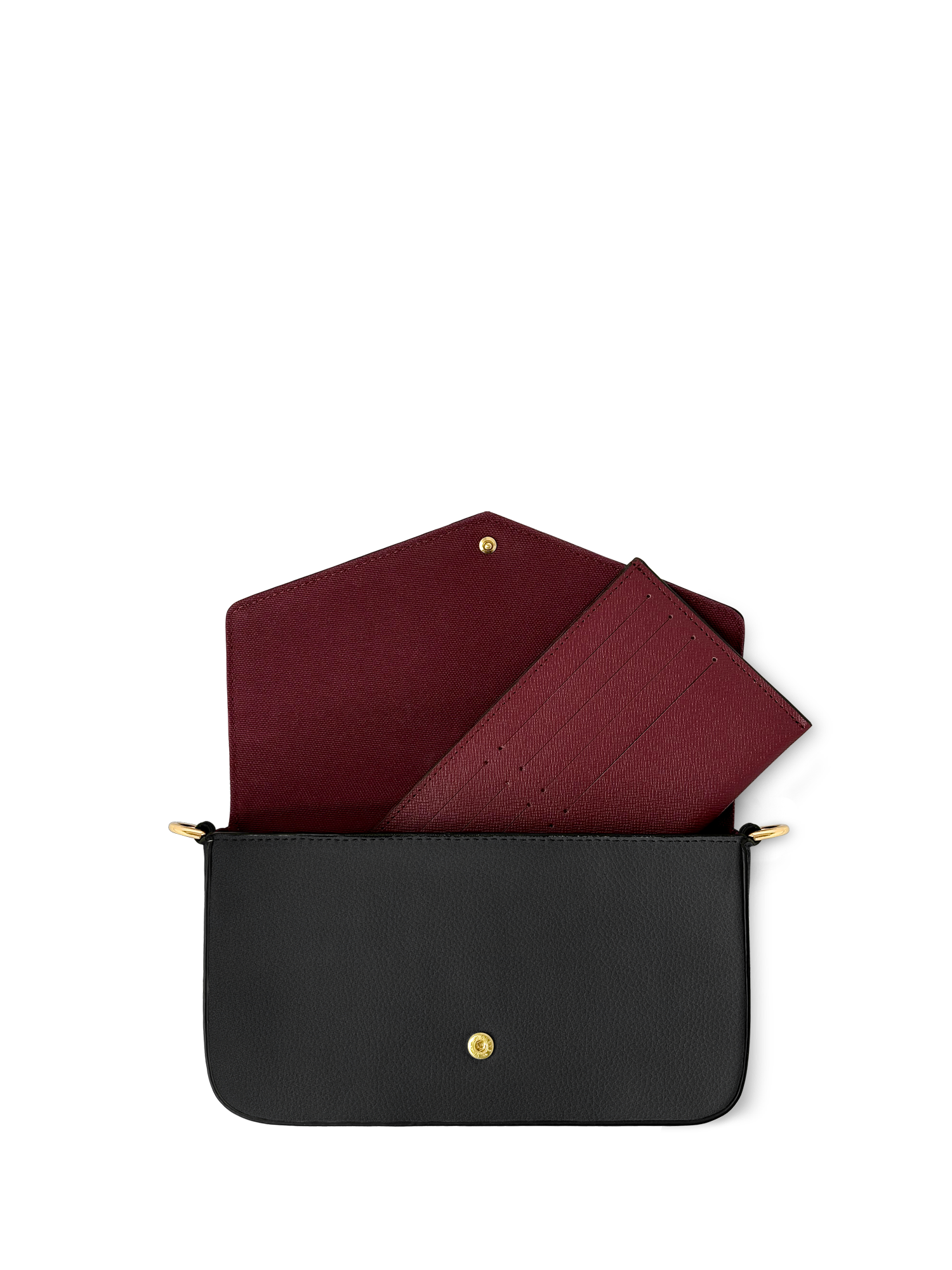 Lovecraftian Black Envelope Chain Crossbody Bag