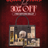 Lovecraftian Black Leather Handbag Deal