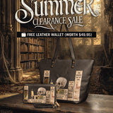 Lovecraftian Black Leather Tote Bag Deal
