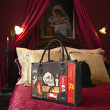 "The Codex of Gothic Tales" Deadlight Black Leather Handbag Deal