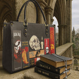 "The Codex of Gothic Tales" Deadlight Black Leather Handbag Deal