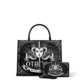 "Othello" - Black Interior - Leather Handbag Matching Set - CLEAROUT