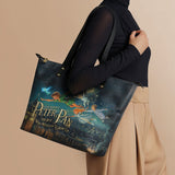 Neverland Sky Leather Tote Bag