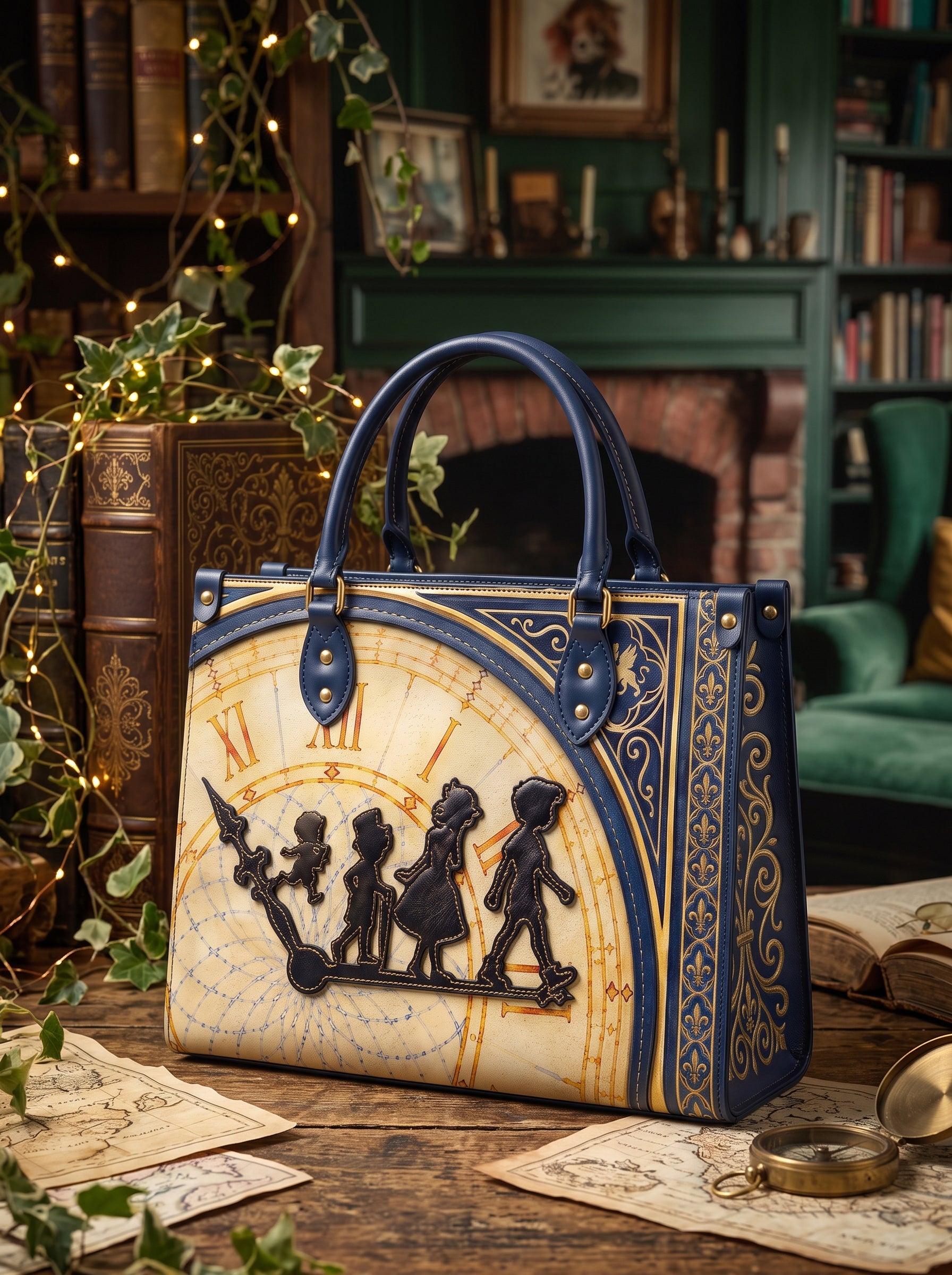 ブラントン Going To Neverland” Applique Leather Handbag – Lettoria