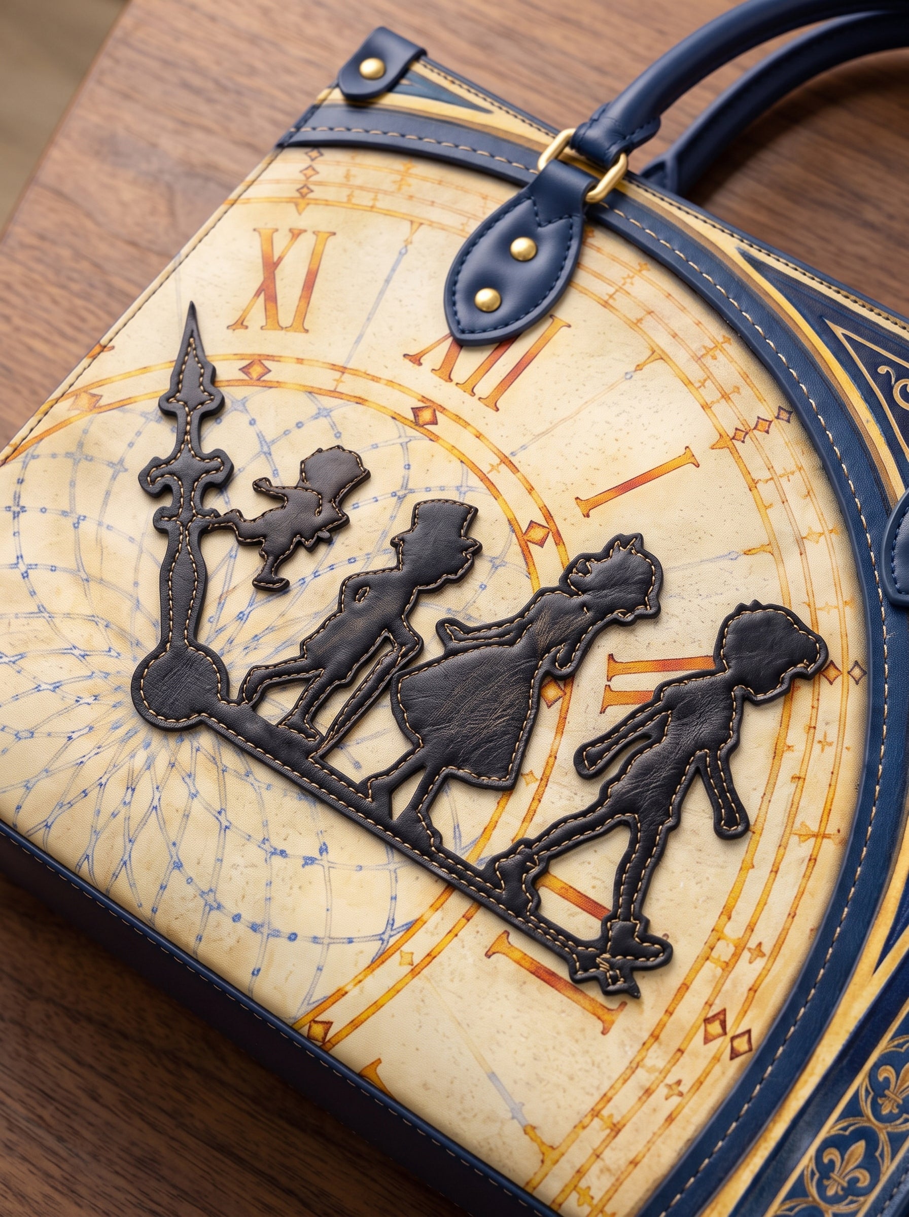 “Going to Neverland” Applique Leather Handbag Pre-order