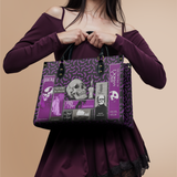 "The Codex of Gothic Tales" Violet Echo Leather Handbag Deal