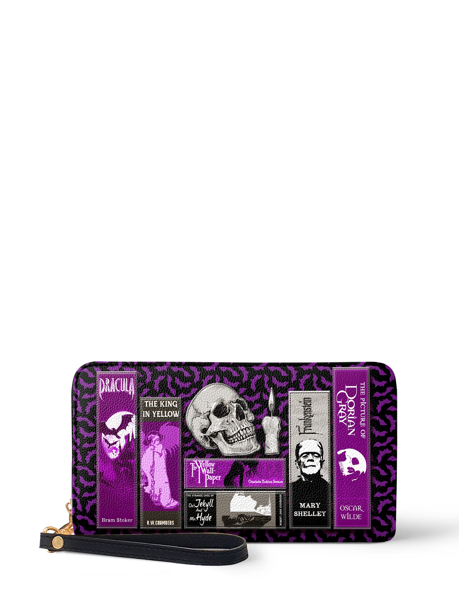 "The Codex of Gothic Tales" Violet Echo Wallet