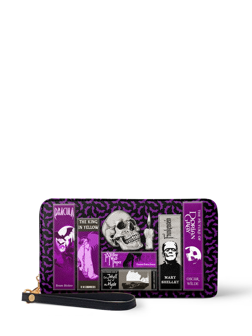 "The Codex of Gothic Tales" Violet Echo Wallet