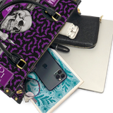 "The Codex of Gothic Tales" Violet Echo Leather Handbag Deal