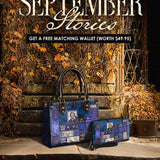 "Poe's Library" Midnight Ink Small Leather Handbag Deal