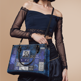 "Poe's Library" Midnight Ink Leather Handbag Deal