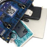 "Poe's Library" Midnight Ink Leather Handbag Deal
