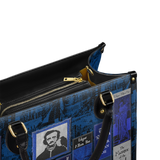 "Poe's Library" Midnight Ink Leather Handbag Deal