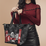 "The Codex of Gothic Tales" Black Widow’s Kiss Leather Tote Bag Deal