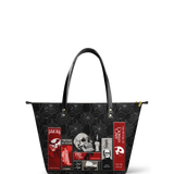 "The Codex of Gothic Tales" Black Widow’s Kiss Leather Tote Bag Deal