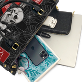 "The Codex of Gothic Tales" Black Widow’s Kiss Leather Handbag Deal