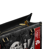 "The Codex of Gothic Tales" Black Widow’s Kiss Leather Handbag Deal