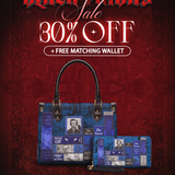 "Poe's Library" Midnight Ink Small Leather Handbag Deal
