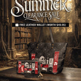 "The Codex of Gothic Tales" Black Widow’s Kiss Leather Tote Bag Deal