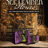 "Frankenstein" Lablight Violet Small Leather Handbag Deal