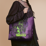 "Frankenstein" Lablight Violet Leather Tote Bag