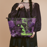 "Frankenstein" Lablight Violet Leather Tote Bag Deal