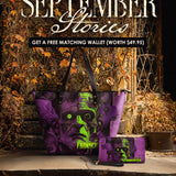 "Frankenstein" Lablight Violet Leather Tote Bag Deal