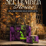 "Frankenstein" Lablight Violet Leather Handbag Deal