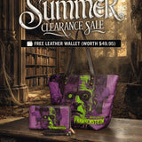 "Frankenstein" Lablight Violet Leather Tote Bag Deal