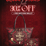 "Romeo And Juliet" Poison Rose Leather Tote Bag Deal