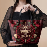 "Romeo And Juliet" Poison Rose Leather Tote Bag Deal
