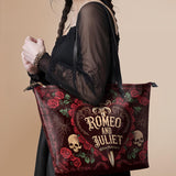 "Romeo And Juliet" Poison Rose Leather Tote Bag Deal