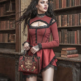 "Romeo And Juliet" Poison Rose Small Leather Handbag