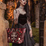 "Romeo And Juliet" Poison Rose Leather Tote Bag Deal