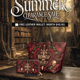"Romeo And Juliet" Poison Rose Leather Tote Bag Deal