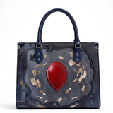 “The Red Balloon” Applique Leather Handbag Pre-order