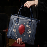 “The Red Balloon” Applique Leather Handbag Pre-order