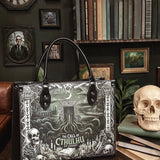 "The Call Of Cthulhu" - Black Interior - Leather Handbag