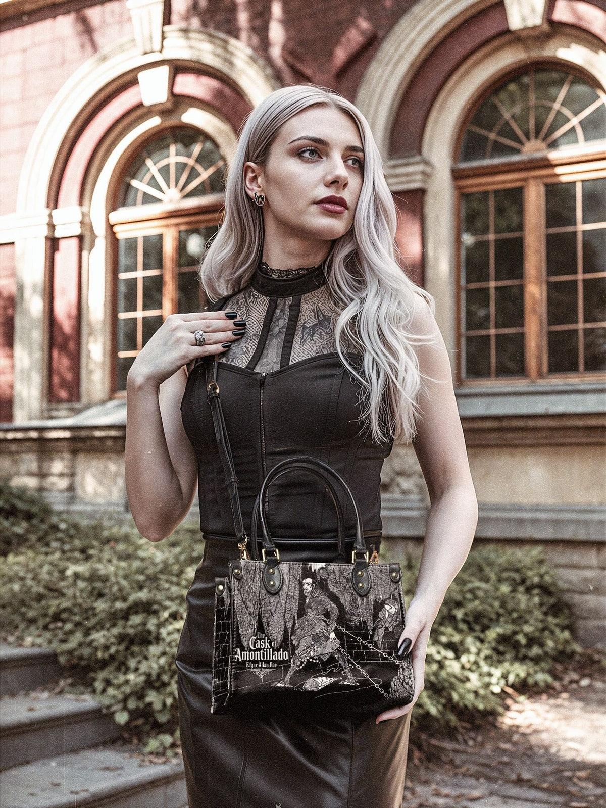 "The Cask Of Amontillado" Small Leather Handbag - EVERMORE DEAL