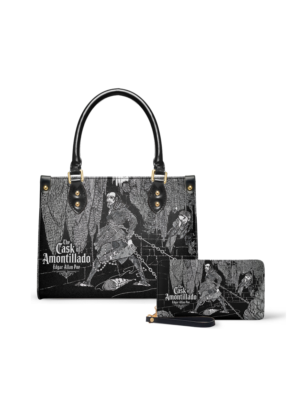 "The Cask Of Amontillado" Small Leather Handbag - EVERMORE DEAL