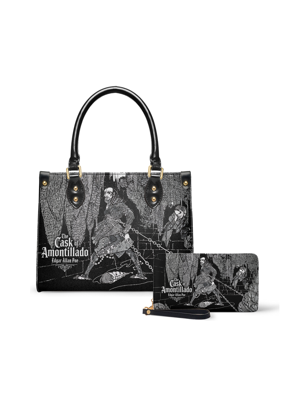 "The Cask Of Amontillado" Small Leather Handbag - EVERMORE DEAL